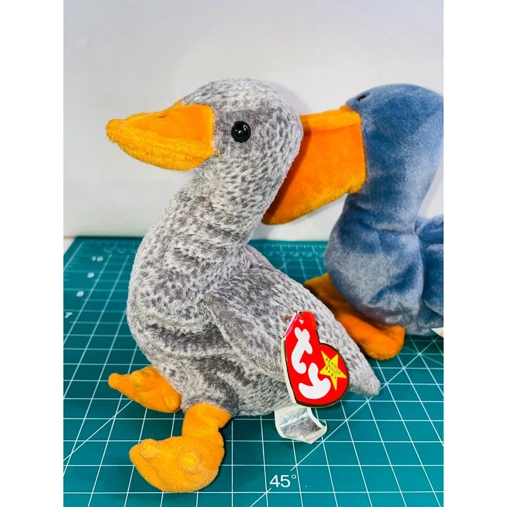 Ty Scoop the Pelican & 2 Honks Bird Plush Stuffed Animal Beanie Babies Lot of 3